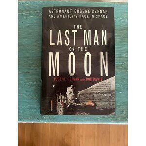 Gene Cernan *SIGNED* Last Man On The Moon Book - Apollo 17 - NASA Space Hero